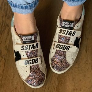 Golden goose glitter old school sneakers